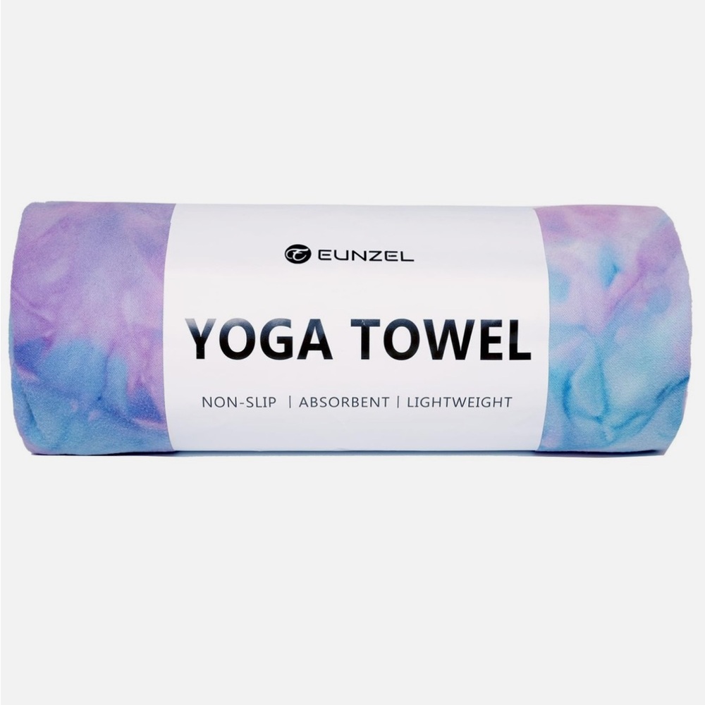 Eunzel Blue and Purple Yoga Towel